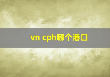 vn cph哪个港口